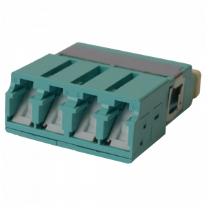 Адаптер оптический LANMASTER LC, со шторкой, корпус SC, квадро